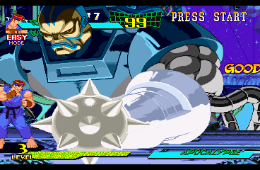 Marvel Super Heroes vs Street Fighter background